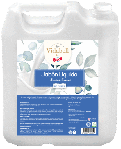 JABON LIQUIDO VIDABELL CREMA 2 X 5 L